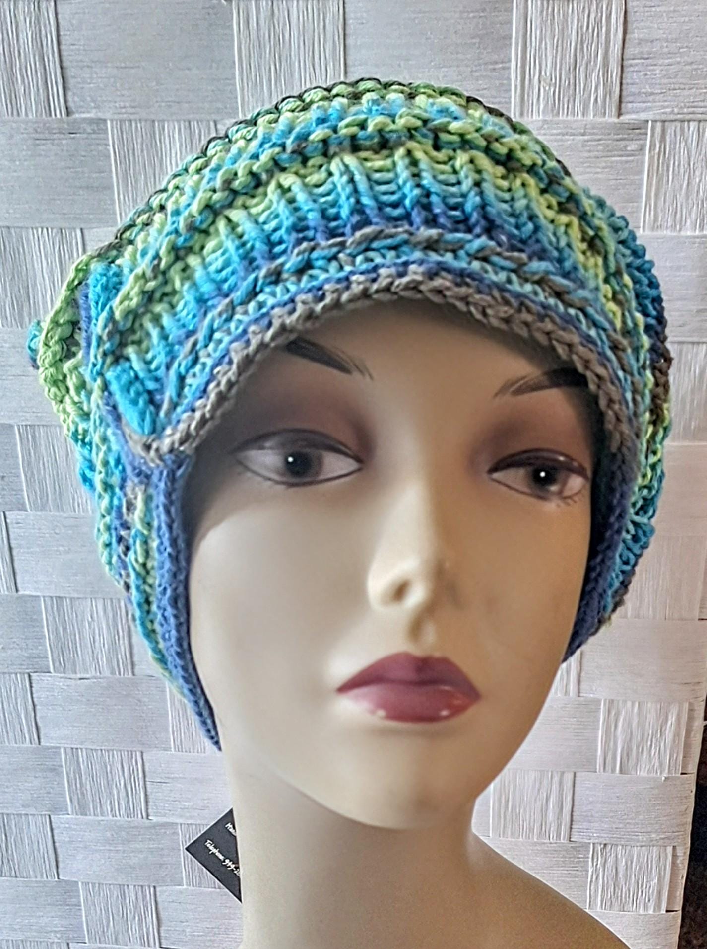 NWT BoKnitArt\'s Hattitudes Cotton Slouch Beanie Nayt Slouchy Rasta Baggie Cotton Beanie Visor Cap Knit Hat  main image 3