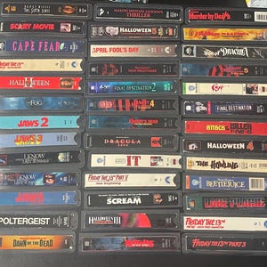 Horror VHS Bookmarks