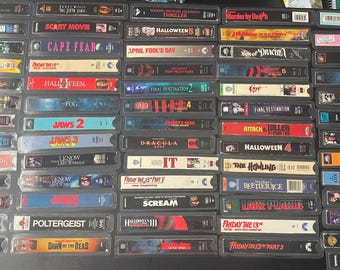 Horror VHS Bookmarks