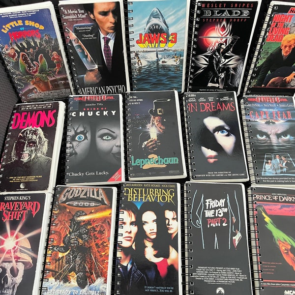 Horror VHS Notebooks 1