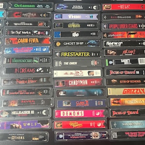 Horror VHS  Bookmarks part 2