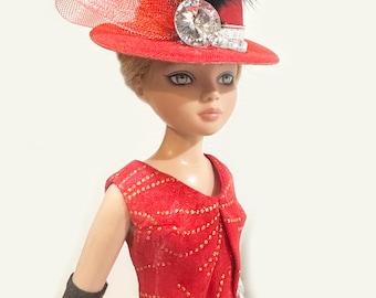 Tonner 16" Ellowyne Wilde – Regency Era Early 1800s Style Red Gown Dress