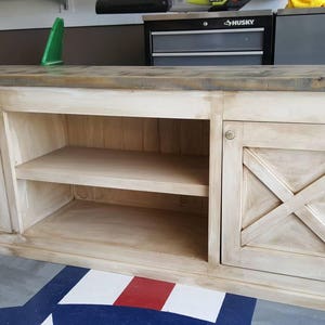 Custom Rustic Farmhouse Antique TV console