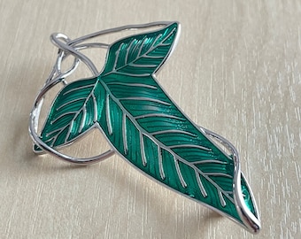 Fashion Jewelry Leaf Brooch Green Leaf Pins Vintage Gift Accessory