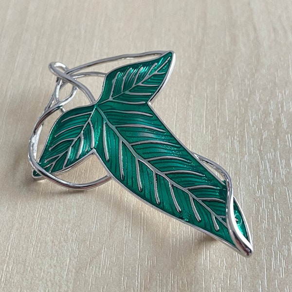 Fashion Jewelry Leaf Brooch Green Leaf Pins Vintage Gift Accessory