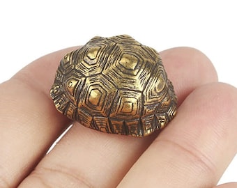 Brass Tortoise DIY Knife Beads Turtle Paracord Bead Car Key Chain Pendant Rope Accessories