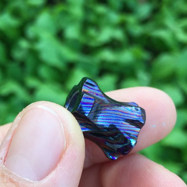 Titanium Damascus Knife Beads Titanium Rope Beads Titanium Etsy