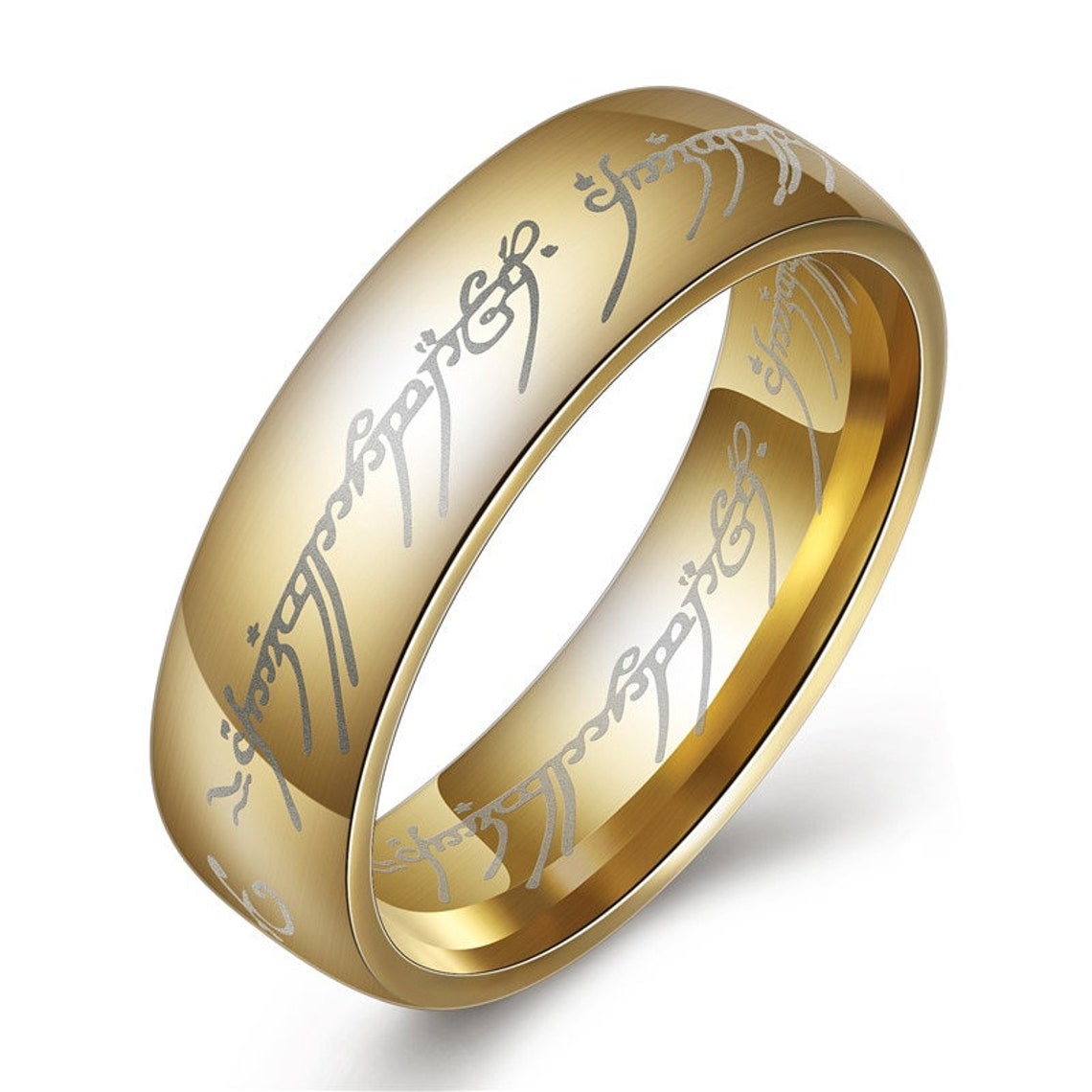 Lord Of The Rings Ring Of Power Budget Stainless Steel Ring of Power Lord of the rings Wedding Ring | Etsy