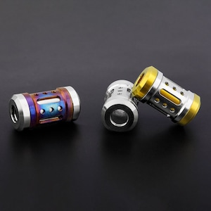 Removable Titanium Pendant DIY Bead Titanium Alloy Paracord Bead Keyring Zipper Keyring Accessories