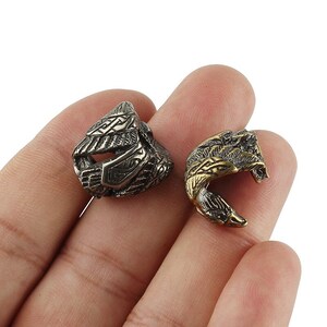 Brass Eagle Knife Beads Umbrella Rope Bead Outdoor DIY Copper Eagle Paracord Pendant