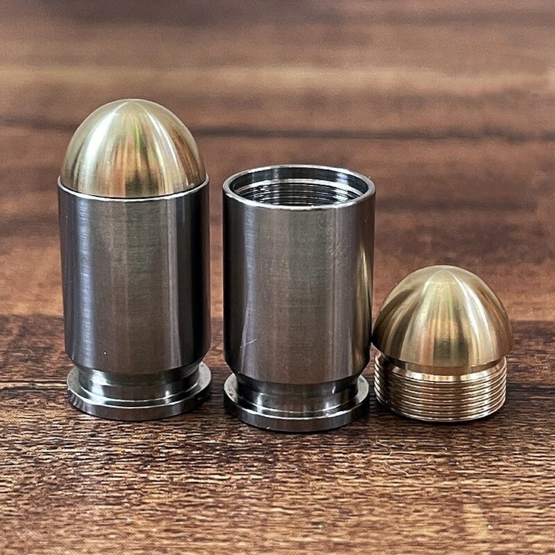 Detachable Titanium Alloy Bullet Paracord Accessory Screw Thread Knife