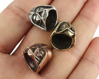 Retro Knife Beads Brass Owl Beads Umbrella Rope Pendant Vintage Copper Skull Paracord Bead