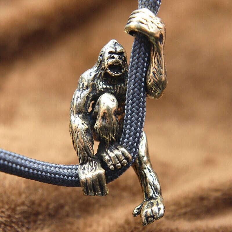 Gray Gorilla Silicone Beads, Gorilla Silicone Beads, Gorilla