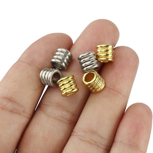 3pcs Brass Knife Beads Umbrella Rope DIY Copper Small Paracord Bead