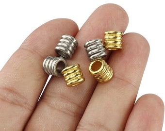 3pcs Brass Knife Beads Umbrella Rope DIY Copper Small Paracord Bead