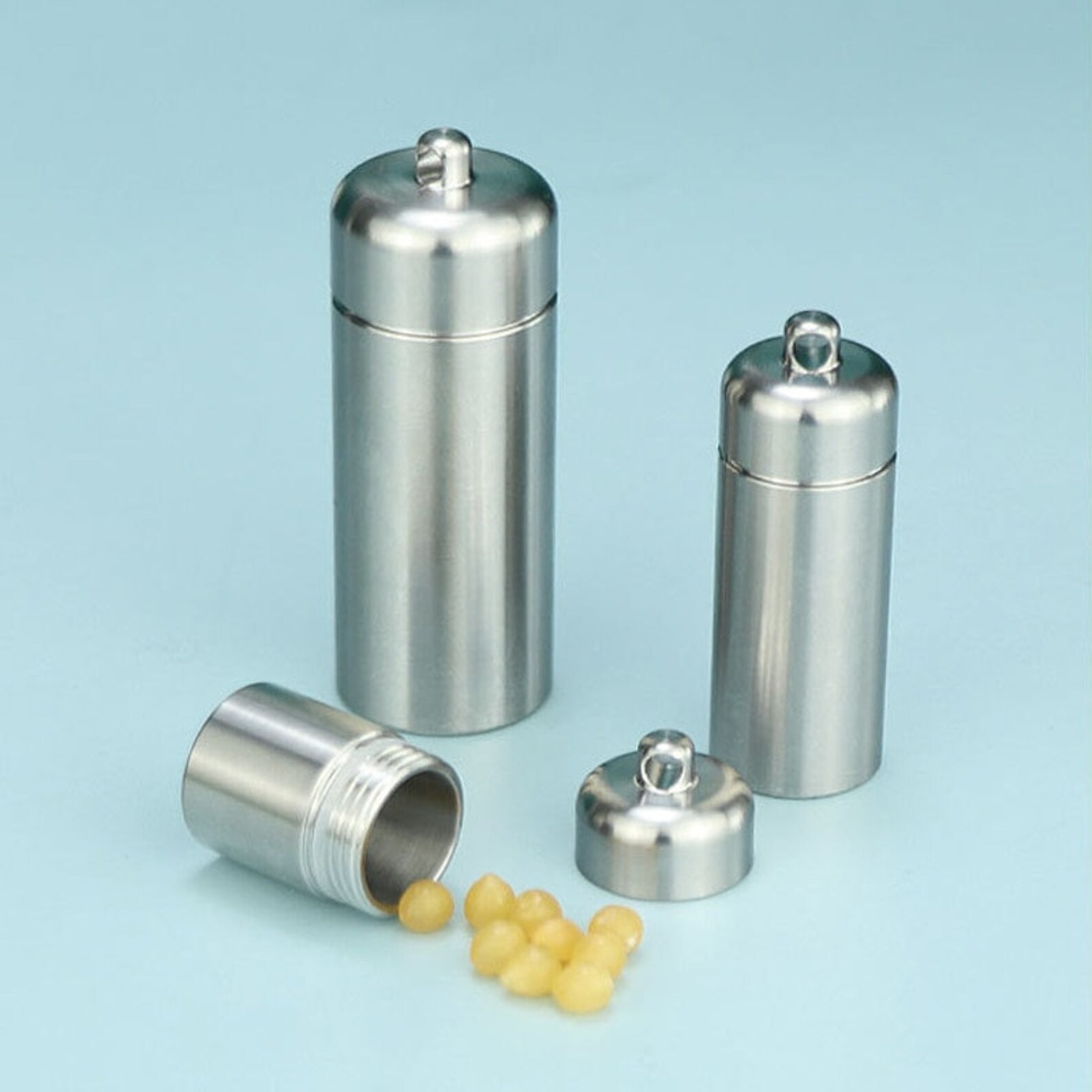 S/M/L Titanium Seal Bottle Waterproof Canister Titanium Pill Etsy