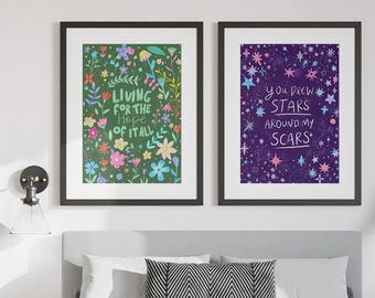 Taylor Lyric Art Prints | Folklore August, Cardigan Set