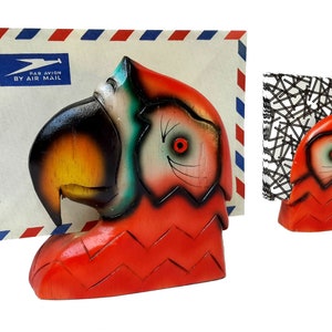 Bird Napkin Holder Parrot Stand Napkin Holder Napkins Letter Holder Letter Rack Post Holder Postcards Holder Desk Accessories Macaw Stand