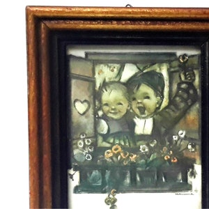 Cartolina Berta Hummel M.I Hummel Paintings Ragazzo e ragazza Arte 1930 Cartoline antiche Ornamenti Hummel Vintage Berta Hummel Ornamento Happy Kids