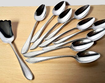 Nederlandse Zilveren Theelepels Zilveren Koffie Lepels Vintage Sterling Zilveren Theelepels 9 Suiker Lepel Sterling Zilveren Theelepels Theelepels Theelepel Set 1950