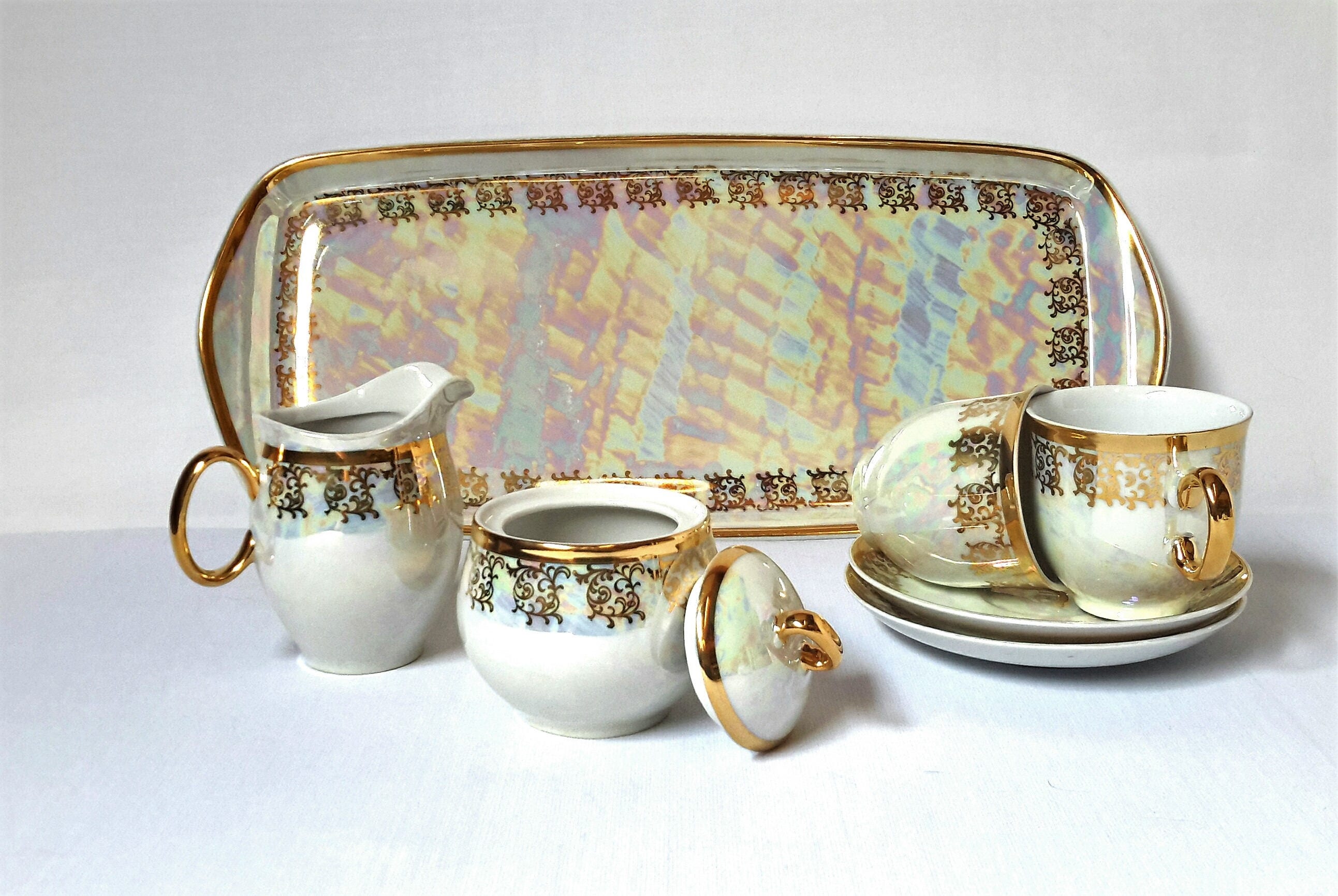 Czechoslovakia China Bohemia Czech Tea Set Coffee in Box Etsy
