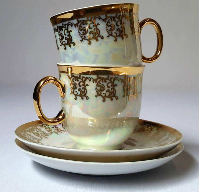 Czechoslovakia China Bohemia Czech Tea Set Coffee in Box Etsy