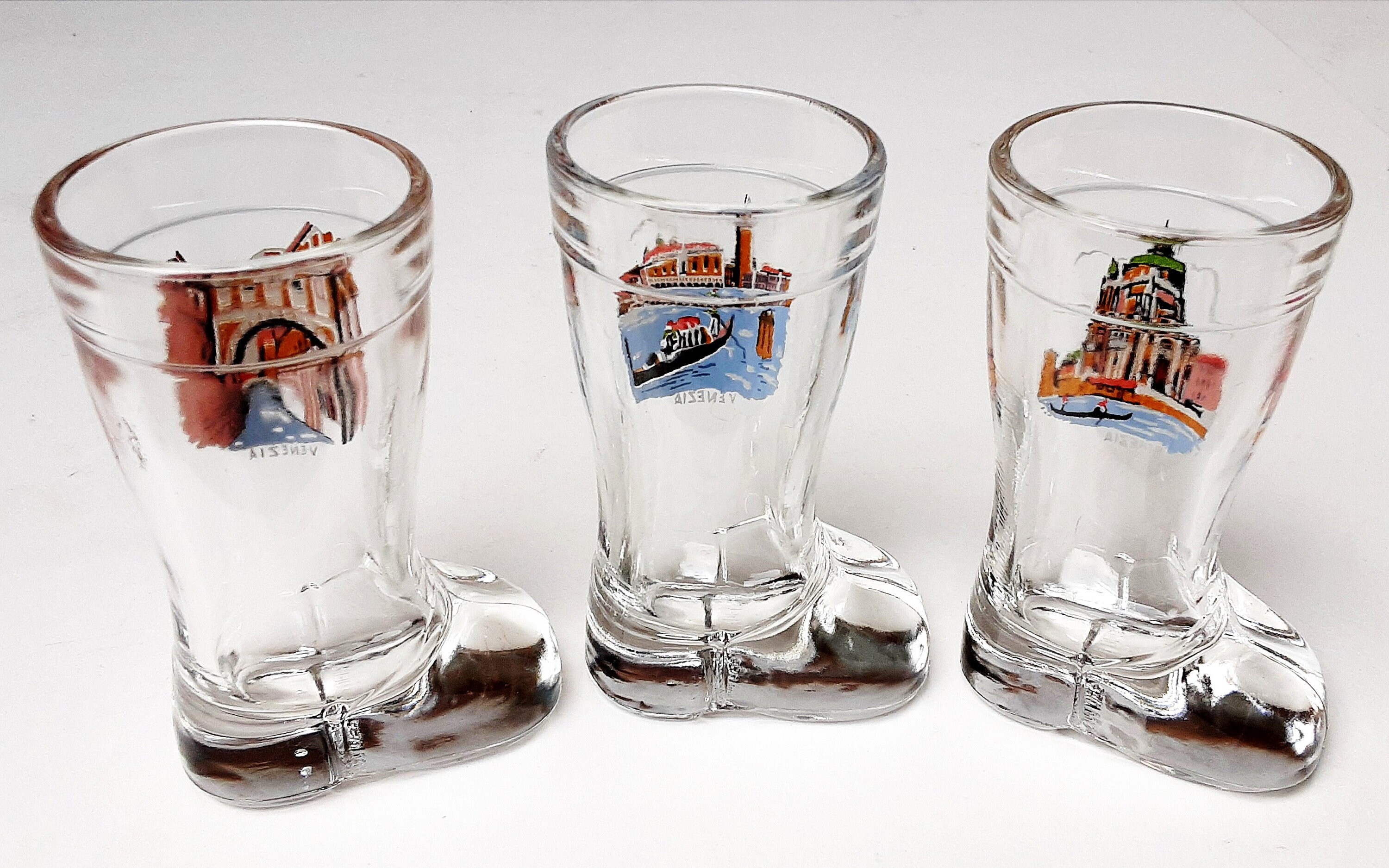 Glasses Shot Glasses Set Goblet Venice Etsy