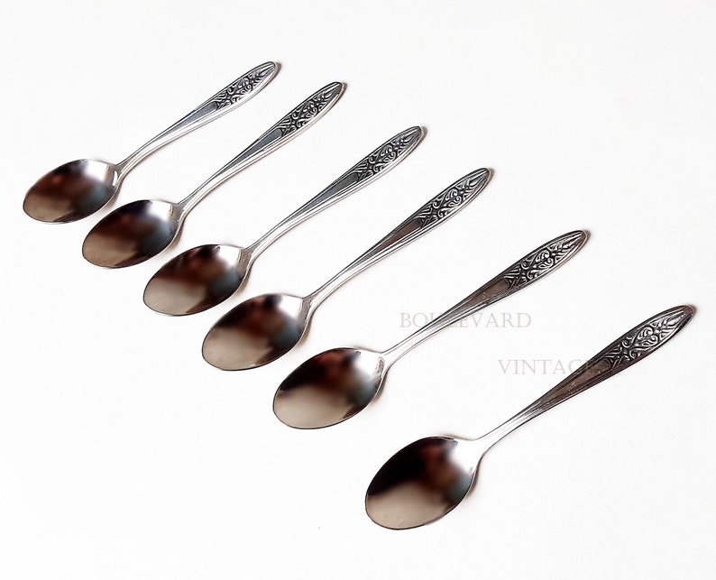 Vintage Dutch Silver Plated Spoon Set 6 in Box Gero Zilmeta Etsy
