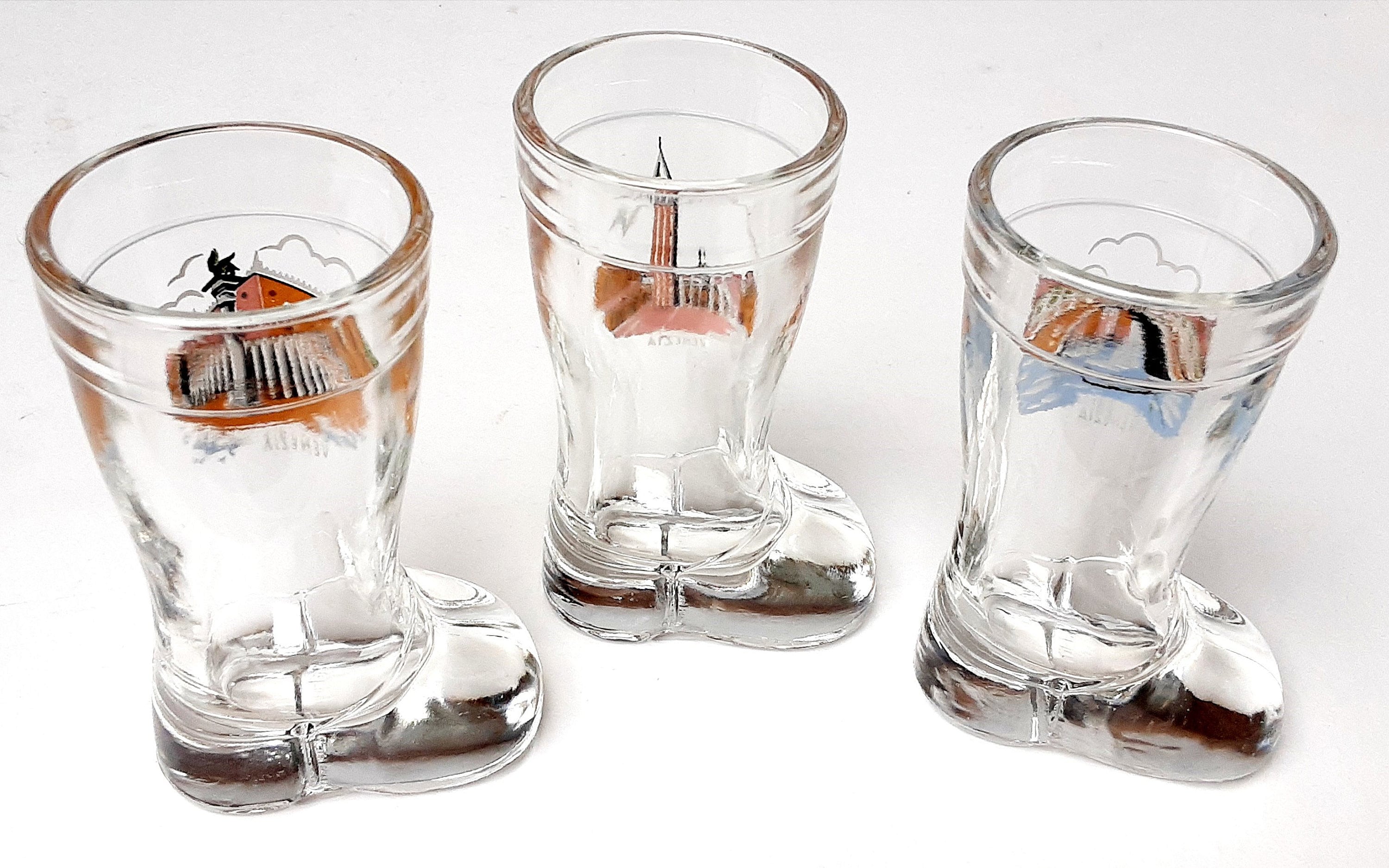 Glasses Shot Glasses Set Goblet Venice Etsy