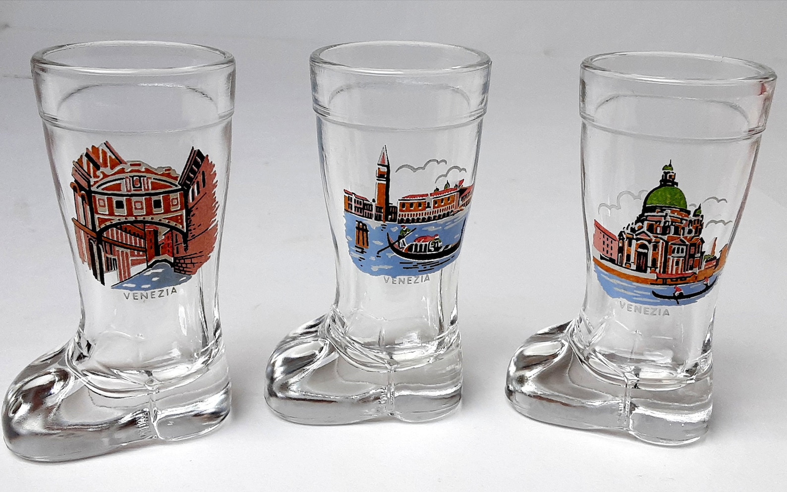 Glasses Shot Glasses Set Goblet Venice Etsy