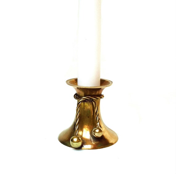 Nautical Candle Holder Solid Brass Candle Holder Candlestick Etsy