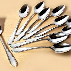 Antika holländska silverteskedar i silver Silverkaffeskedar Vintage teskedar i sterlingsilver 9 sockerskedar Teskedar i sterlingsilver Teskedar i teskedset