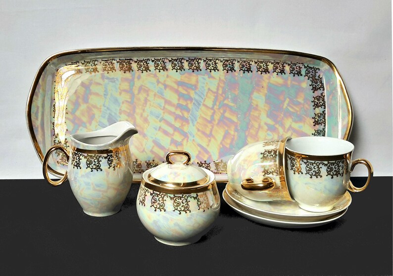 Czechoslovakia China Bohemia Czech Tea Set Coffee in Box Etsy Canada