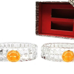 Echt Bleikristall Napkin Rings Vintage Bleikristall Crystal Germany Gifts Napkin Ring Set Serviette Rings Dinner Rings Glass Lead Crystal