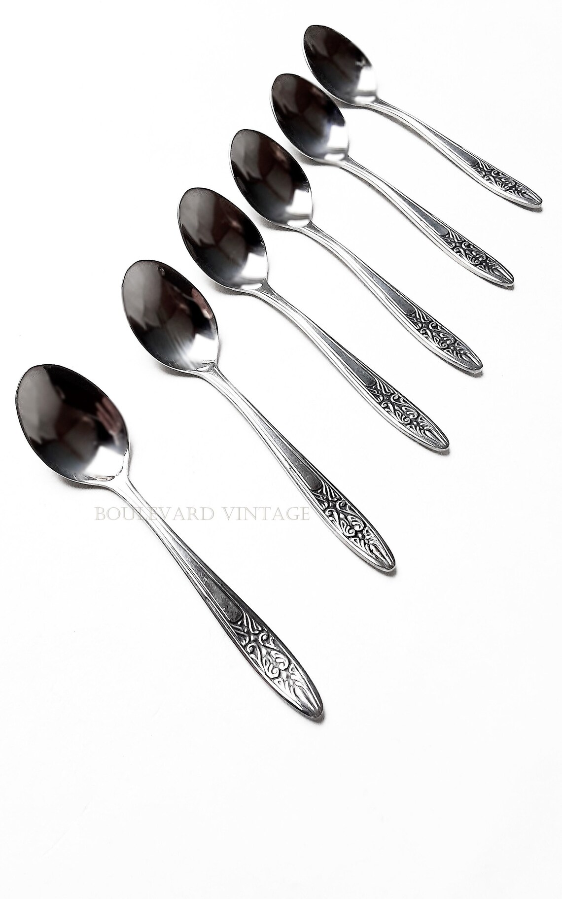 Vintage Dutch Silver Plated Spoon Set 6 in Box Gero Zilmeta Etsy