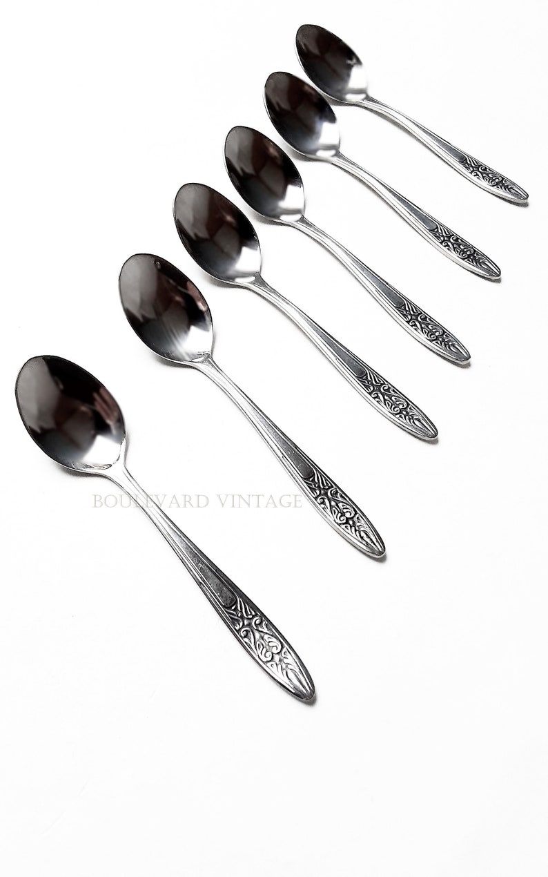 Vintage Dutch Silver Plated Spoon Set 6 in Box Gero Zilmeta Etsy
