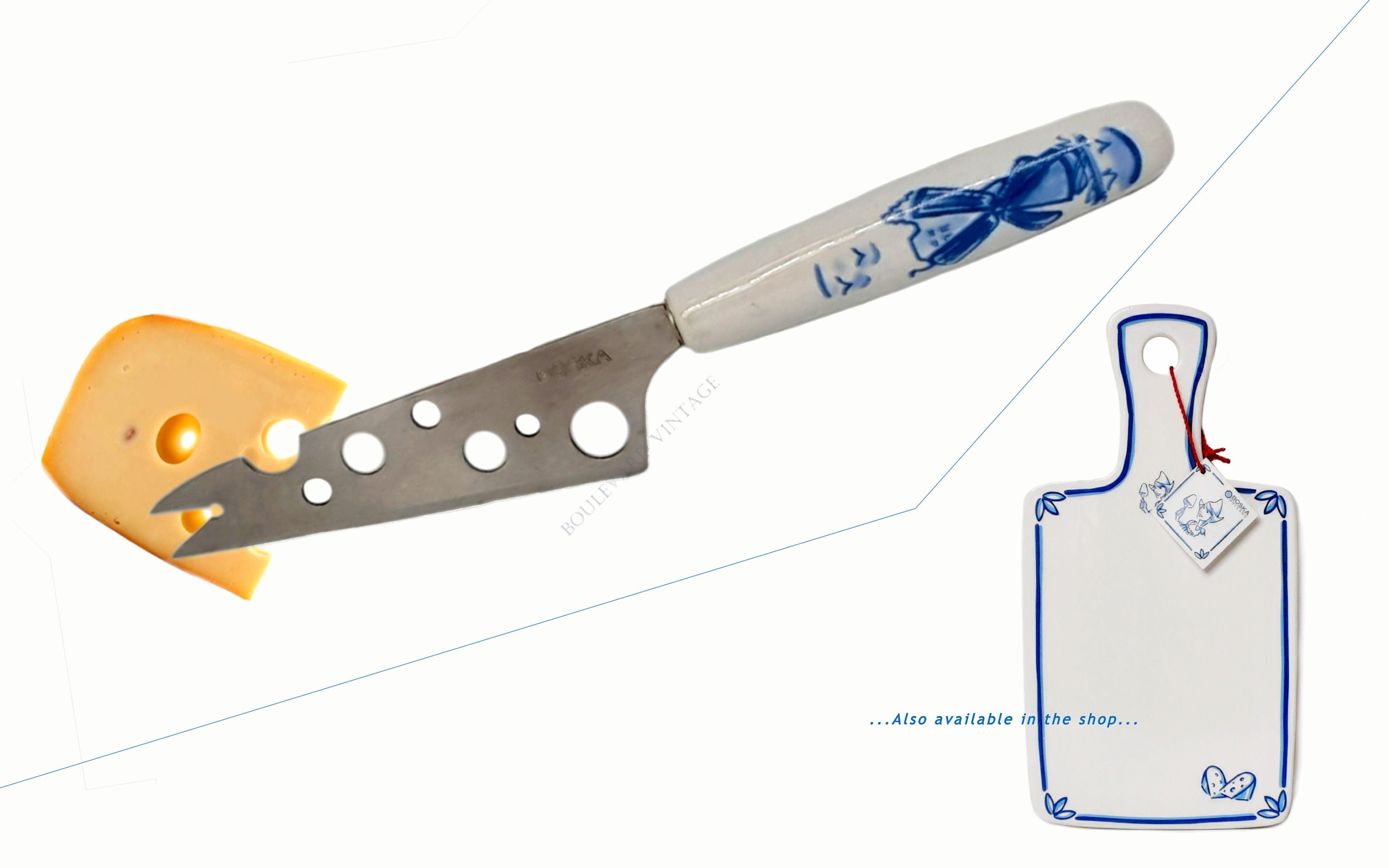 Delft Cheese Knife Delft Blue Flatware Delft Cutlery Windmill