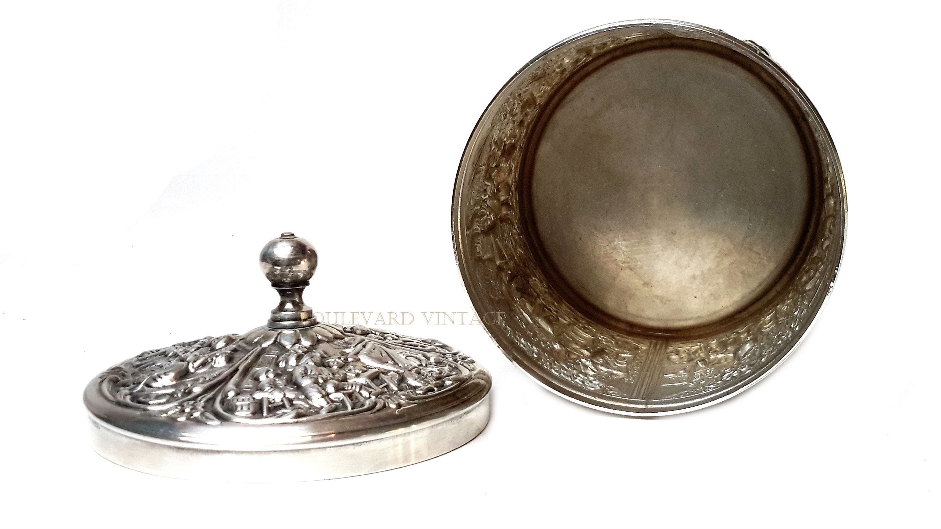 Antique Dutch Silver Plated Tea Box Antique Silver Plated Etsy