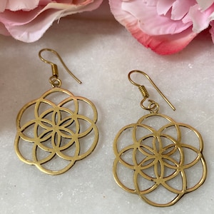 flower of life earrings