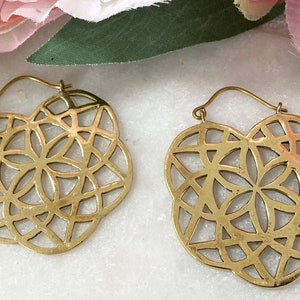 flower of life earrings