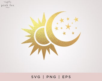 Sun Moon Clipart Etsy
