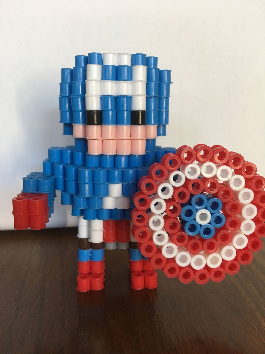 3D Perler Bead Iron Man 