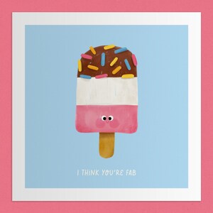 You&#39;re Fab | Large Square Illustration Art Print