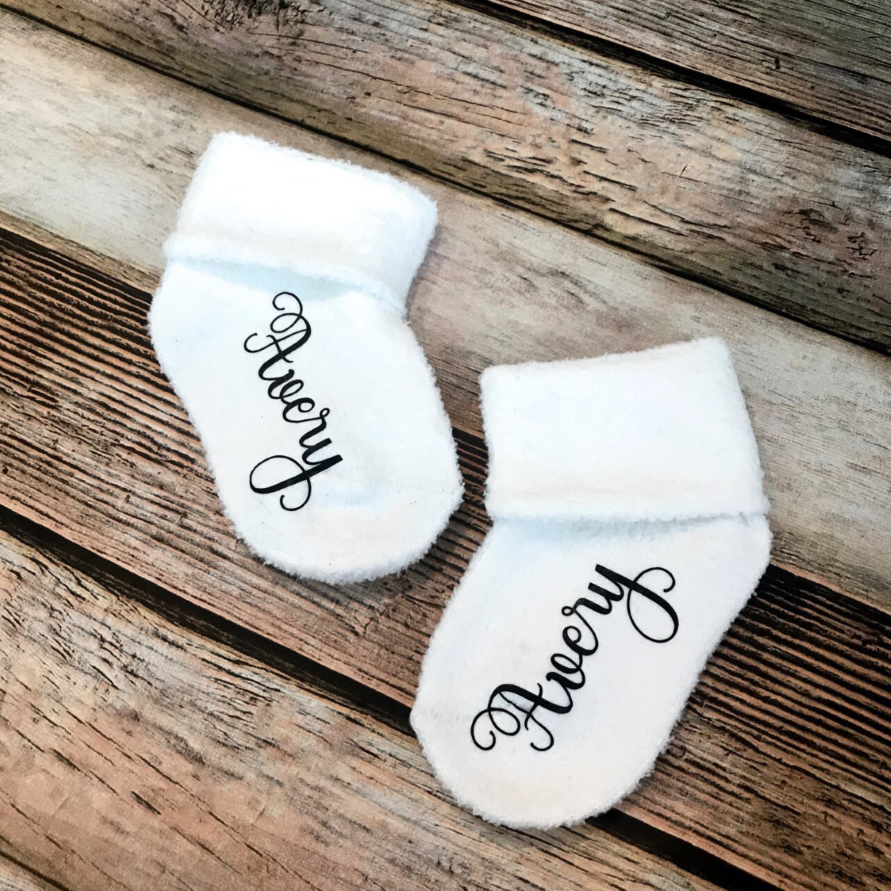 personalized baby booties