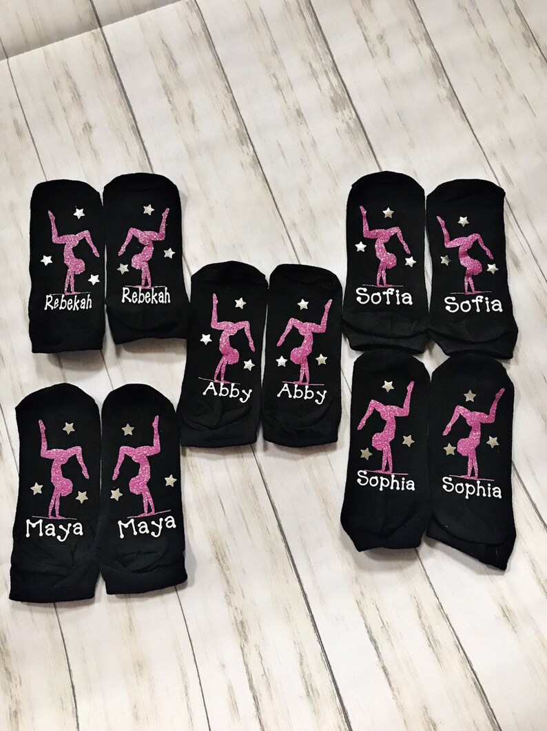 Gifts for Gymnast Personalized Gymnastic Socks Gymnastics Etsy