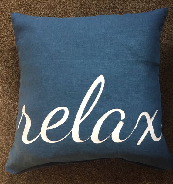 Blue Decorative Pillows Retirement Gift Relax Pillow Etsy Amazing Relax Decorative Pillow Blue Decorative Pillows Retirement Gift Relax Pillow Etsy Amazing Relax Decorative Pillow
