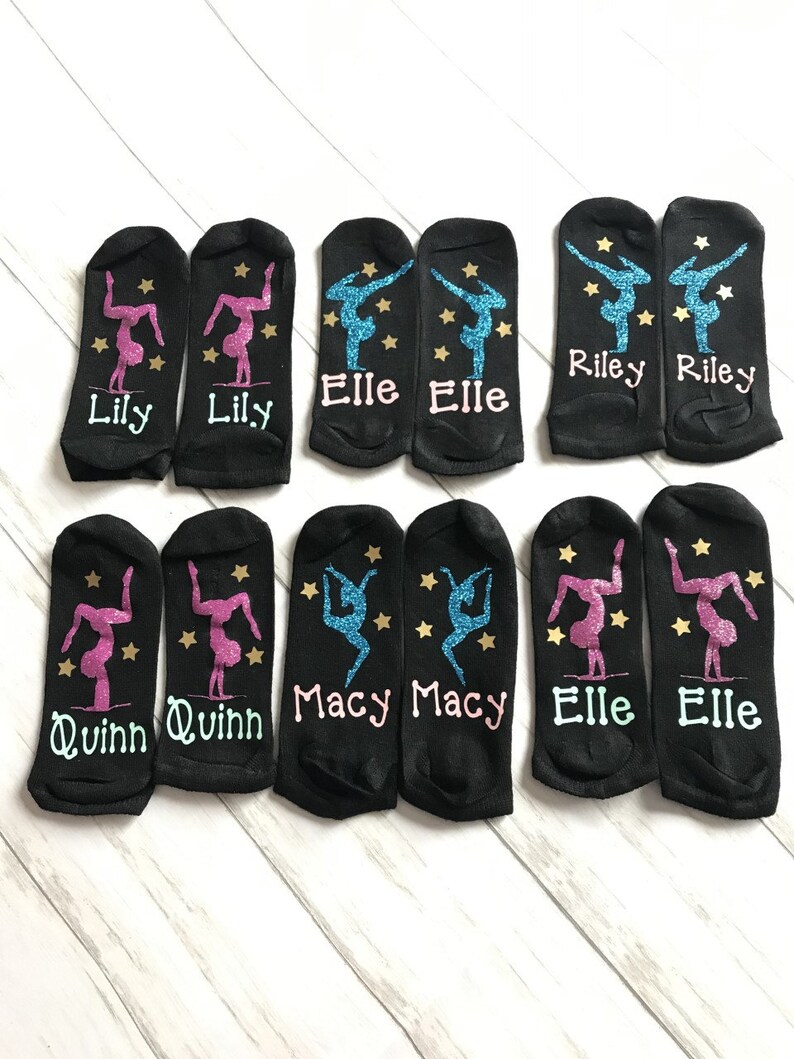Gifts for Gymnast Personalized Gymnastic Socks Gymnastics Etsy