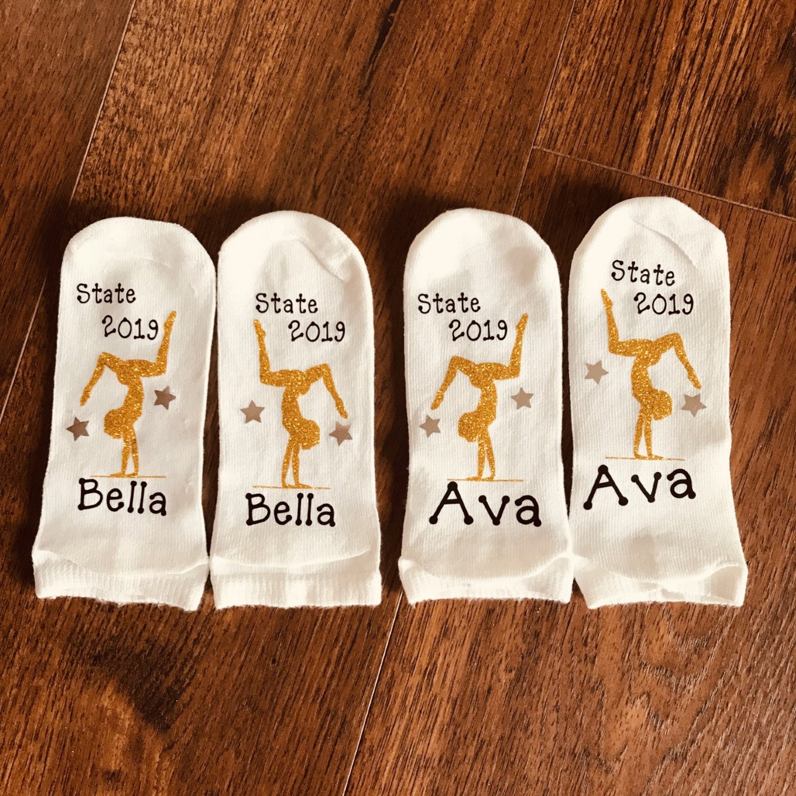 State gymnastic socks state meet gymnastics gift gymnast Etsy