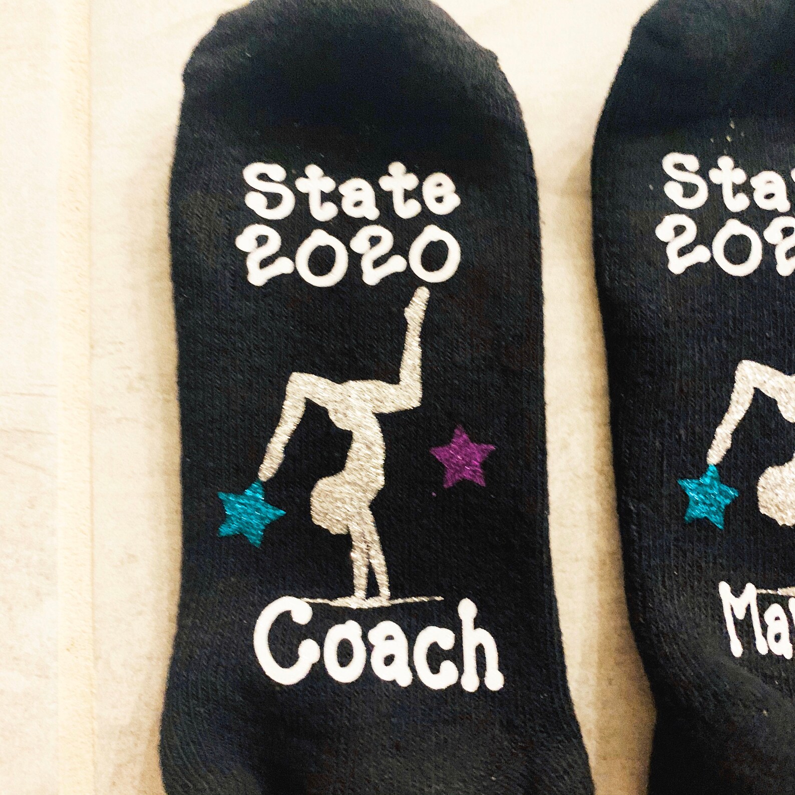 State gymnastic socks state meet gymnastics gift gymnast Etsy