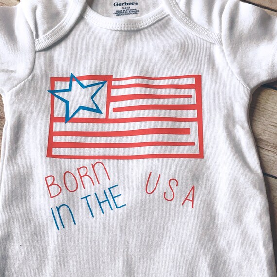 born in the usa onesie